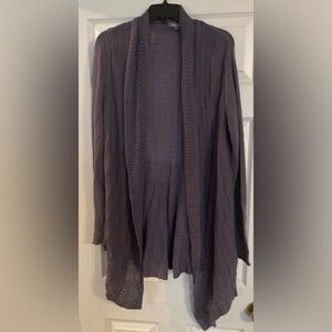 Roz & Ali Purple Cardigan Sweater